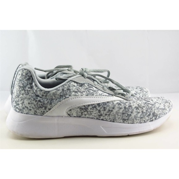 Athletic Works Size 8.5 M Gray Lace Up Running Fabric Shoes - Picture 3 of 7